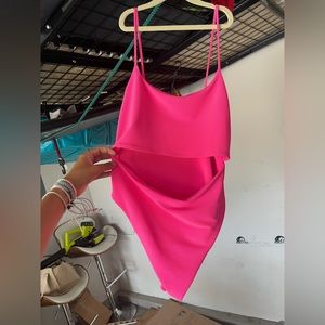 SKATIE hot pink one piece bathing suit NWT
